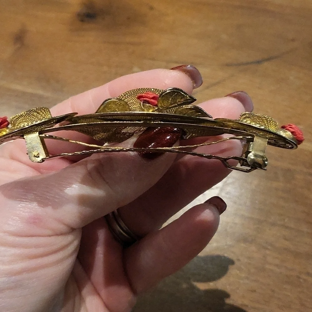 Vintage 1980s Mesh Hat Barrette